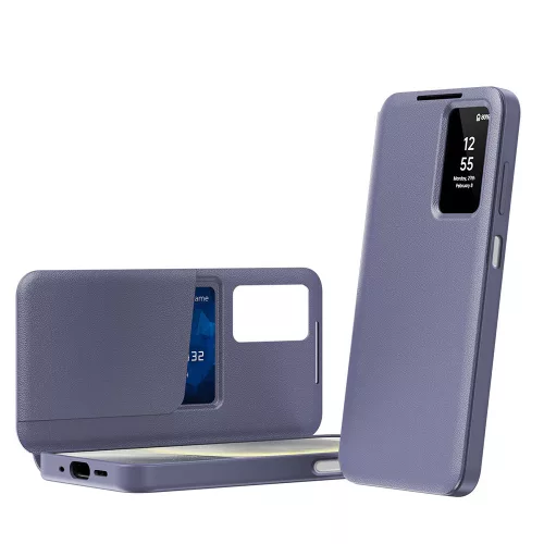 Techsuit - SmartView kinyitható tok - Samsung Galaxy A17 5G / A17 4G / A26 5G / M17 / F17 - Lila