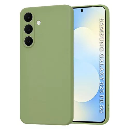 Techsuit - SoftFlex szilikon tok - Samsung Galaxy S25 FE - Matcha zöld