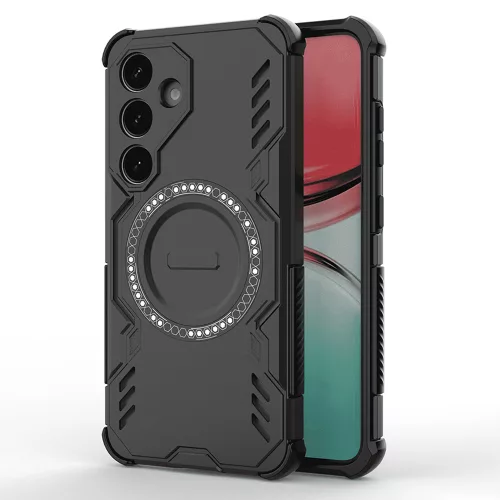 Techsuit - ArmorMag ütésálló tok - Samsung Galaxy S25 FE - Fekete