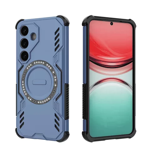 Techsuit - ArmorMag ütésálló tok - Samsung Galaxy S25 FE - Kék