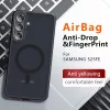 Techsuit - PureFrost MagSafe Ütésálló tok - Samsung Galaxy S25 FE - Matt fekete