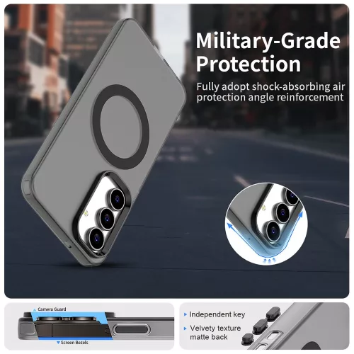 Techsuit - CandyCase MagSafe tok - Samsung Galaxy S25 FE - Fekete