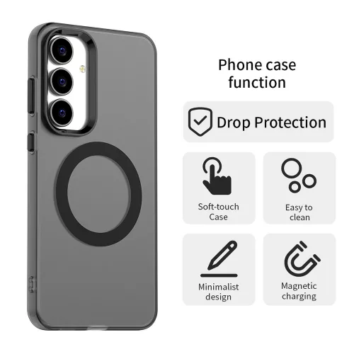 Techsuit - CandyCase MagSafe tok - Samsung Galaxy S25 FE - Fekete