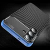 Techsuit - CarbonFiber szilikon tok - Samsung Galaxy S25 FE - Fekete
