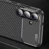Techsuit - CarbonFiber szilikon tok - Samsung Galaxy S25 FE - Fekete