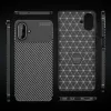 Techsuit - CarbonFiber szilikon tok - Samsung Galaxy A07 4G - Fekete