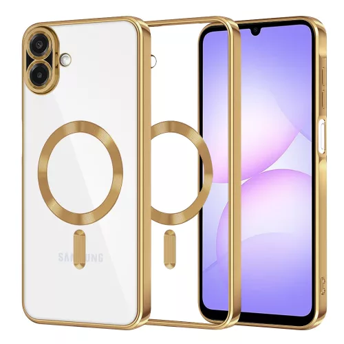 Techsuit - Luxury Crystal MagSafe - Samsung Galaxy A07 4G - Arany átlátszó
