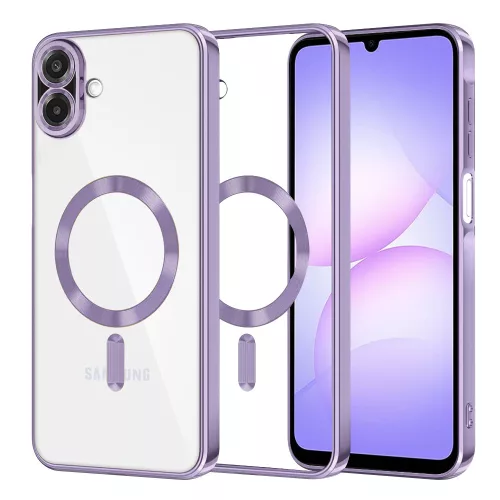 Techsuit - Luxury Crystal MagSafe - Samsung Galaxy A07 4G - Lila átlátszó