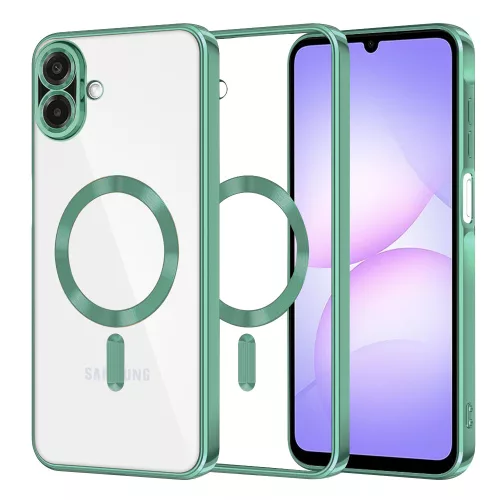 Techsuit - Luxury Crystal MagSafe - Samsung Galaxy A07 4G - Zöld átlátszó