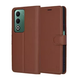 Techsuit - Leather Folio - Oppo A5 4G / A5 5G - Brown