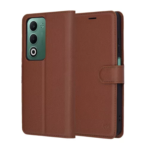 Techsuit - Leather Folio - Oppo A5 4G / A5 5G - Brown