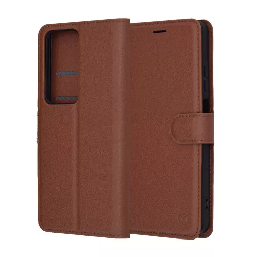 Techsuit - Leather Folio - Oppo A5 4G / A5 5G - Brown