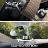 Lisen - Autós tartó A690 (YL0225060004) - Műszerfalra, Smart Suction, MagSafe, 360°, Type-C Cable, Ring, 130mAh - Space Gray