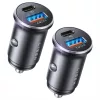 Lisen - (2 pack) Car Charger (YL0223080038) - Fast Charging, USB, Type-C, Cigarette Lighter Adapter, PD36W, QC18W - Black