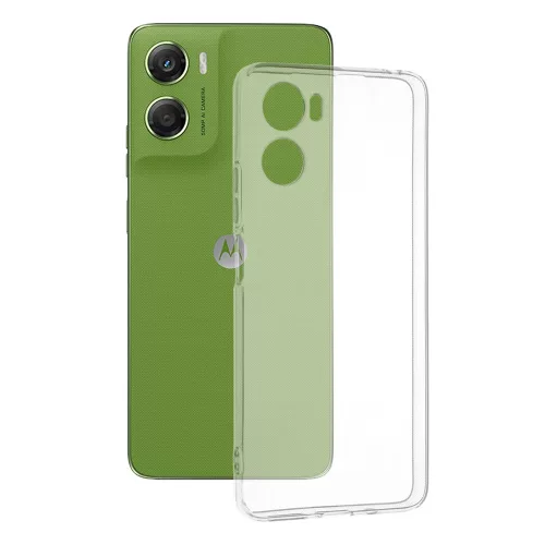 Techsuit - Clear Silicone tok - Motorola Moto G06 - Átlátszó
