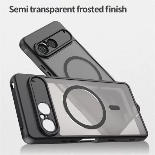 Techsuit - HaloFrost II MagSafe tok - Sony Xperia 10 VII - Fekete