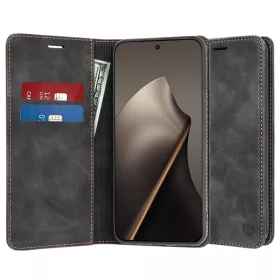 Techsuit - Confy Cover kinyitható tok - Xiaomi 15T - Fekete