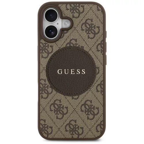 Guess - 4G Kör Klasszikus Logó MagSafe (GUHMP17SP4PGRSGW) - iPhone 17 - Barna