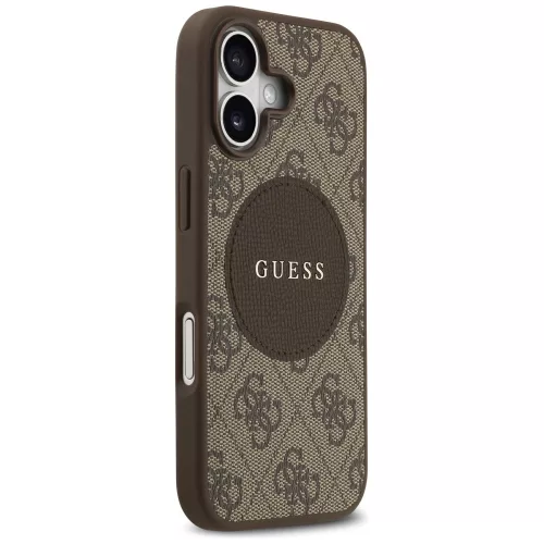 Guess - 4G Kör Klasszikus Logó MagSafe (GUHMP17SP4PGRSGW) - iPhone 17 - Barna