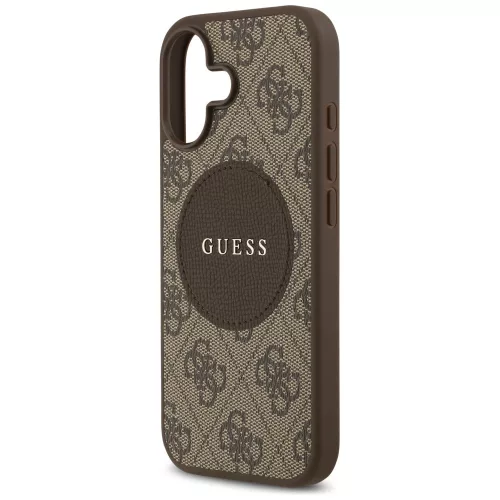 Guess - 4G Kör Klasszikus Logó MagSafe (GUHMP17SP4PGRSGW) - iPhone 17 - Barna