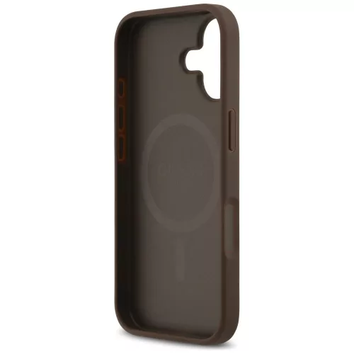 Guess - 4G Kör Klasszikus Logó MagSafe (GUHMP17SP4PGRSGW) - iPhone 17 - Barna