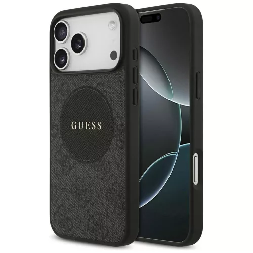 Guess - 4G Circle Classic Logo MagSafe (GUHMP17LP4PGRSGK) - iPhone 17 Pro - Black