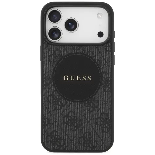 Guess - 4G Circle Classic Logo MagSafe (GUHMP17LP4PGRSGK) - iPhone 17 Pro - Black