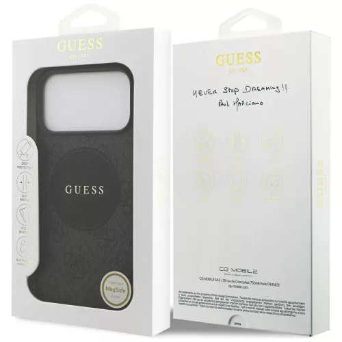 Guess - 4G Circle Classic Logo MagSafe (GUHMP17LP4PGRSGK) - iPhone 17 Pro - Black