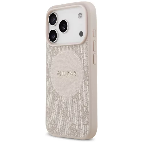 Guess - 4G Kör Klasszikus Logó MagSafe (GUHMP17LP4PGRSGP) - iPhone 17 Pro - Rózsaszín