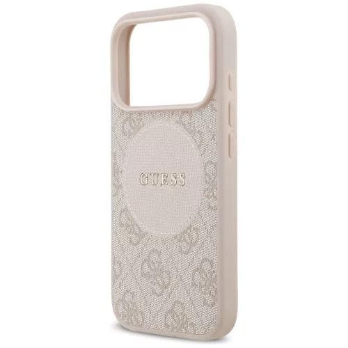 Guess - 4G Kör Klasszikus Logó MagSafe (GUHMP17LP4PGRSGP) - iPhone 17 Pro - Rózsaszín