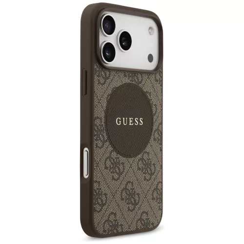 Guess - 4G Kör Klasszikus Logó MagSafe (GUHMP17LP4PGRSGW) - iPhone 17 Pro - Barna