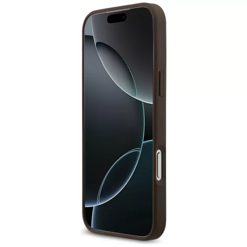 Guess - 4G Kör Klasszikus Logó MagSafe (GUHMP17LP4PGRSGW) - iPhone 17 Pro - Barna