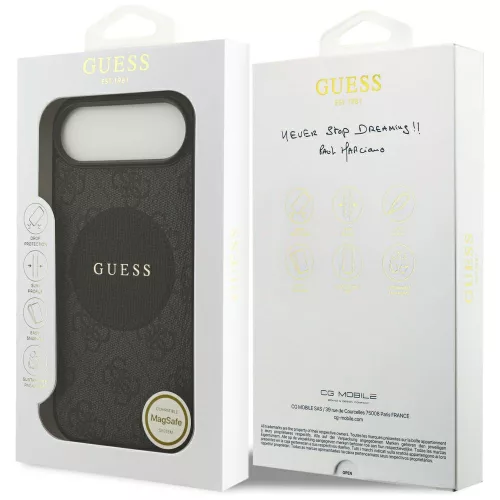 Guess - 4G Kör Klasszikus Logó MagSafe (GUHMP17MP4PGRSGK) - iPhone 17 Air - Fekete