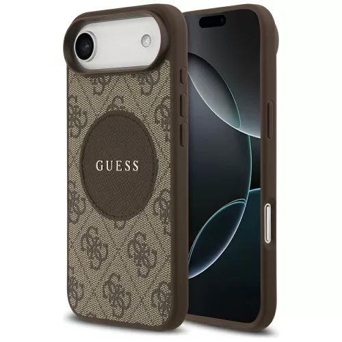 Guess - 4G Kör Klasszikus Logó MagSafe (GUHMP17MP4PGRSGW) - iPhone 17 Air - Barna