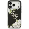 Guess - Hardcase 4G Grained Roses Big Logo (GUHCP17LPGROP4MK) - iPhone 17 Pro - Black