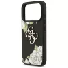 Guess - Hardcase 4G Grained Roses Big Logo (GUHCP17LPGROP4MK) - iPhone 17 Pro - Black
