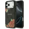 Guess - Keménytok 4G Virágmintás MagSafe (GUHMP17LP4ROPEMCK) - iPhone 17 Pro - Fekete