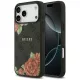 Guess - Keménytok 4G Virágmintás MagSafe (GUHMP17XP4ROPEMCK) - iPhone 17 Pro Max - Fekete