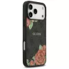 Guess - Keménytok 4G Virágmintás MagSafe (GUHMP17XP4ROPEMCK) - iPhone 17 Pro Max - Fekete