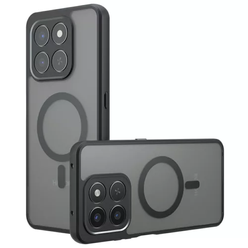 Techsuit - PureFrost MagSafe Ütésálló tok - Honor 400 Smart 5G / 400 Smart 4G / X7d 4G - Matt fekete