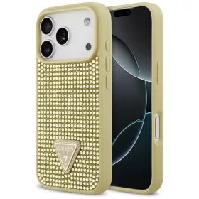   Guess - Strassz Háromszög Logó (GUHCP17LHDGTPD) - iPhone 17 Pro - Arany