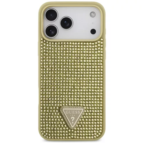 Guess - Strassz Háromszög Logó (GUHCP17LHDGTPD) - iPhone 17 Pro - Arany