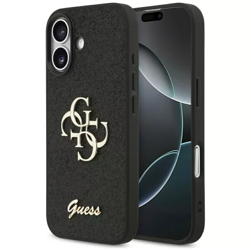 Guess - Rögzített Csillámos Nagy 4G (GUHCP17SHG4SGK) - iPhone 17 - Fekete