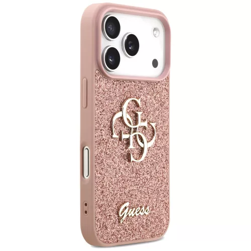 Guess - Fixed Glitter Big 4G (GUHCP17LHG4SGP) - iPhone 17 Pro - Pink