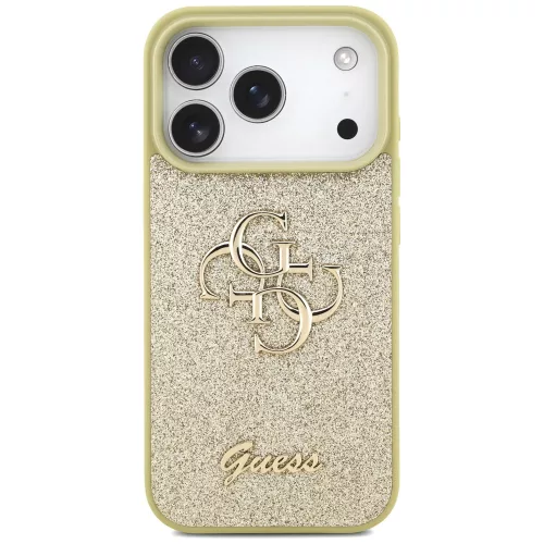 Guess - Fixed Glitter Big 4G (GUHCP17LHG4SGD) - iPhone 17 Pro - Gold