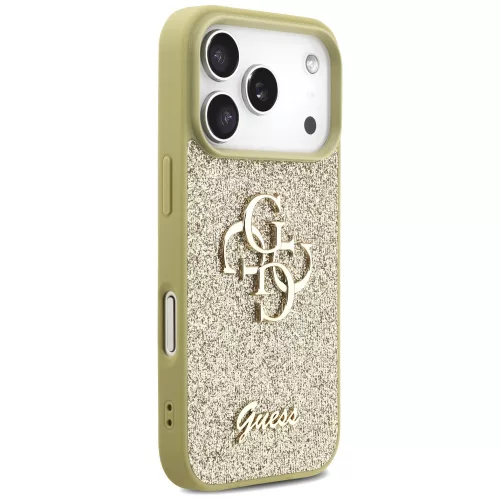 Guess - Fixed Glitter Big 4G (GUHCP17LHG4SGD) - iPhone 17 Pro - Gold