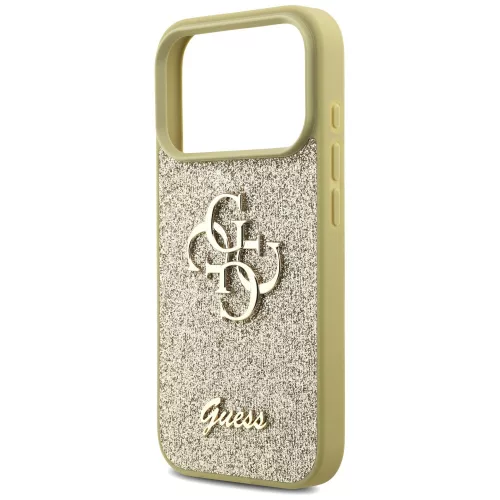 Guess - Fixed Glitter Big 4G (GUHCP17LHG4SGD) - iPhone 17 Pro - Gold