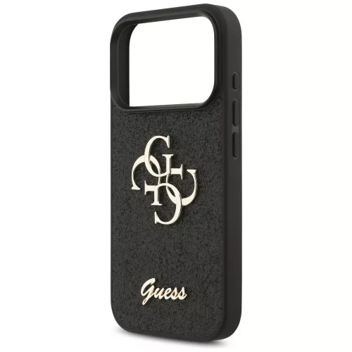 Guess - Rögzített Csillámos Nagy 4G (GUHCP17XHG4SGK) - iPhone 17 Pro Max - Fekete