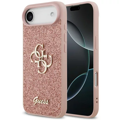 Guess - Rögzített Csillámos Nagy 4G (GUHCP17MHG4SGP) - iPhone 17 Air - Rózsaszín