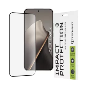   Techsuit - 111D Full Cover / Full Glue üvegfólia - Xiaomi 15T - Fekete széllel